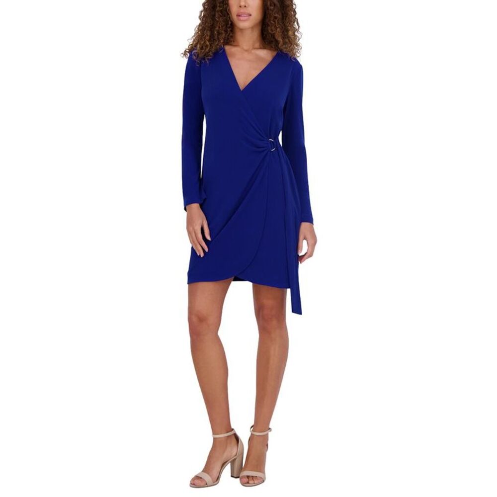 Kensie Womens  Jersey Knit Mini Dress, Blue